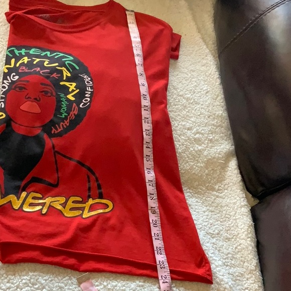 Take That 3X Cropped Long Sleeve Crew Neck Top with Glitter Vinyl Graphic - Picture 8 of 11